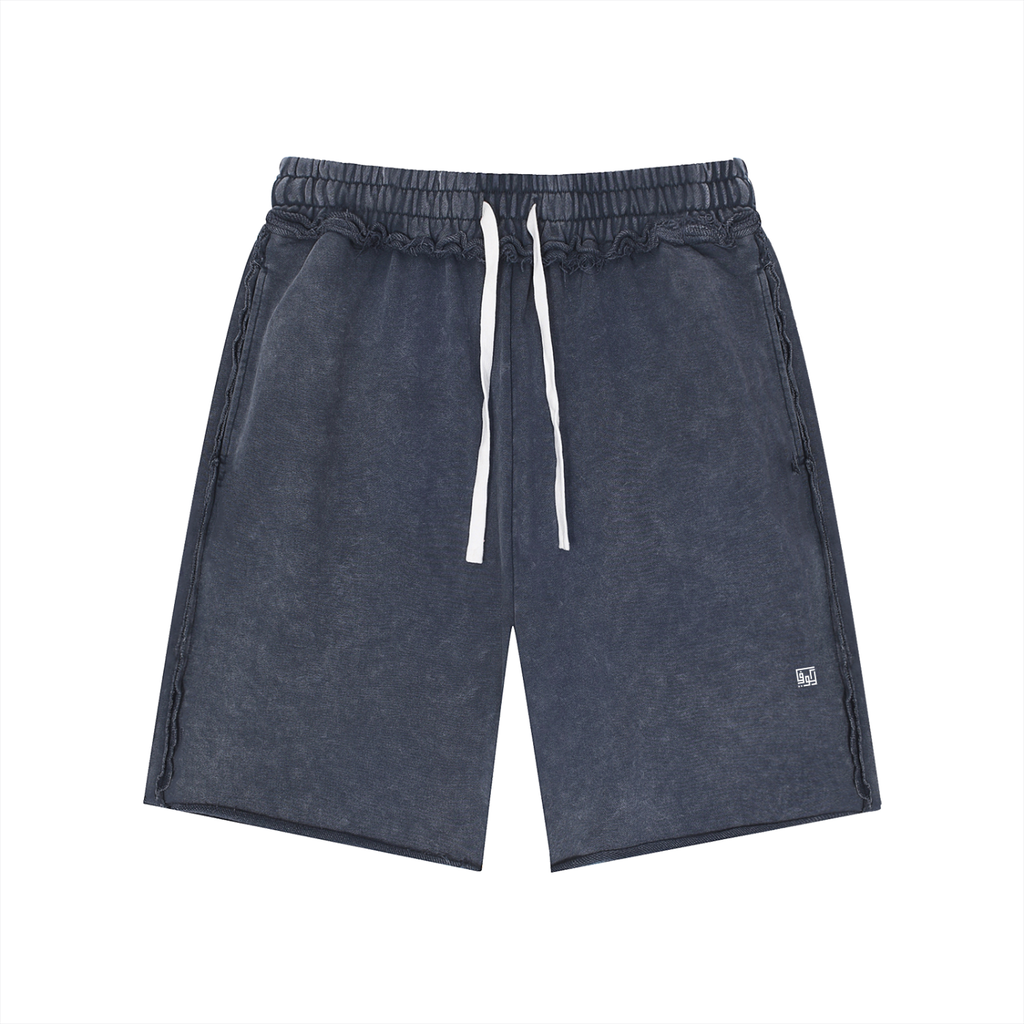 Kufic-Unisex Mineral Wash Raw Edge