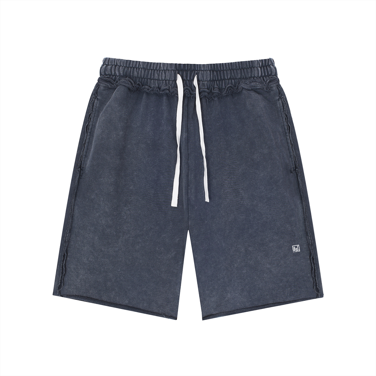 Kufic-Unisex Mineral Wash Raw Edge