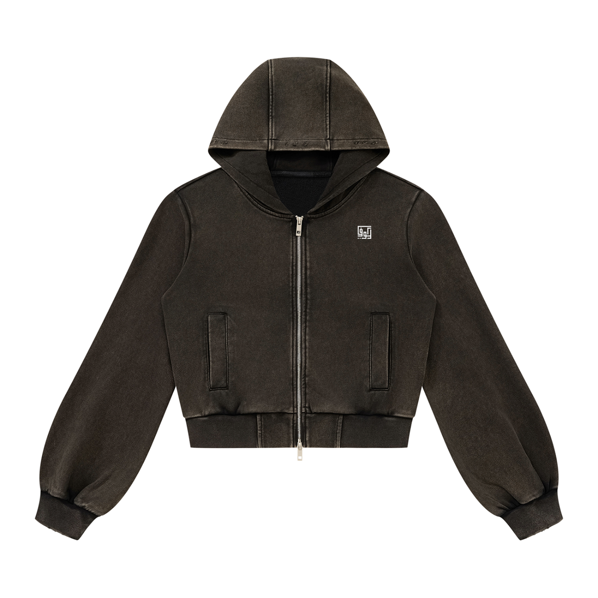 Kufic-Women’s Vintage Wash Full Zip Hoodie