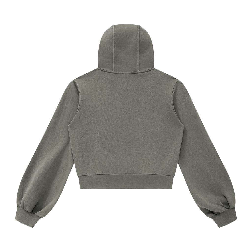 Kufic-Women’s Vintage Wash Full Zip Hoodie
