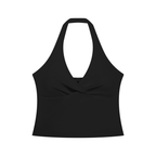 Kufic-Women’s Ruched Halter Yoga Tank Top