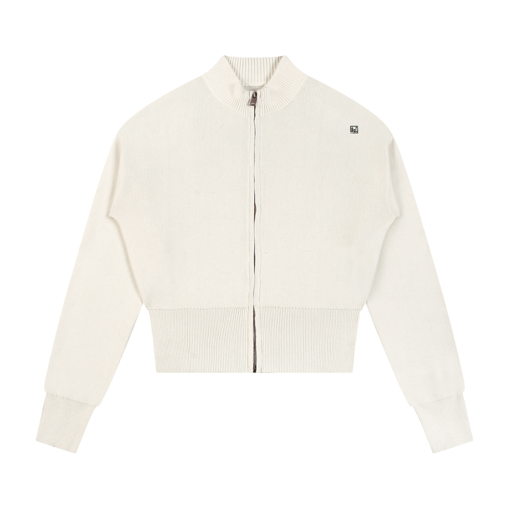 Kufic-Women’s Mock Neck Zip Up Cardigan