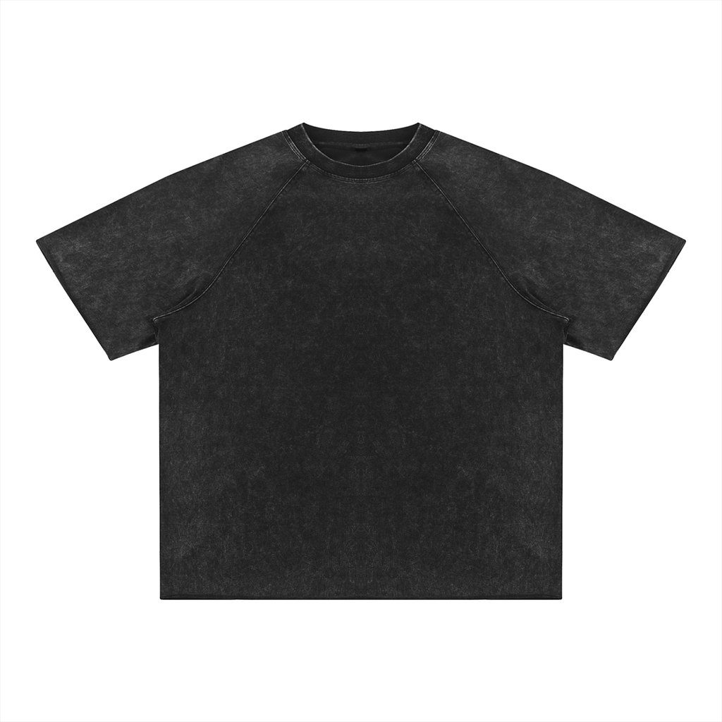 Kufic-Unisex Mineral Wash Raw Edge T-Shirt