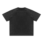 Kufic-Unisex Mineral Wash Raw Edge T-Shirt