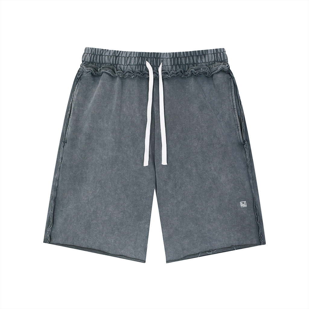 Kufic-Unisex Mineral Wash Raw Edge