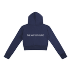 Kufic-Women’s Slim Crop Full Zip Hoodie
