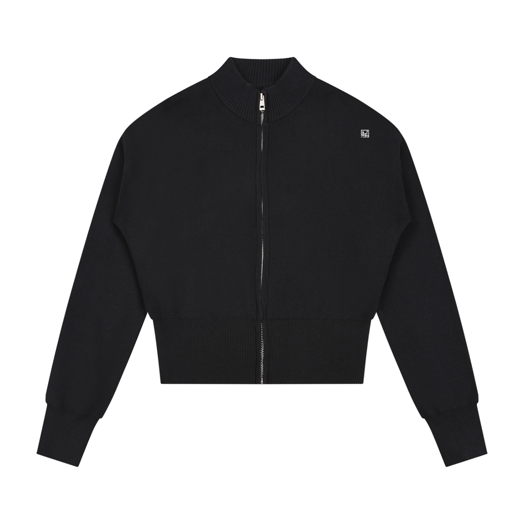 Kufic-Women’s Mock Neck Zip Up Cardigan