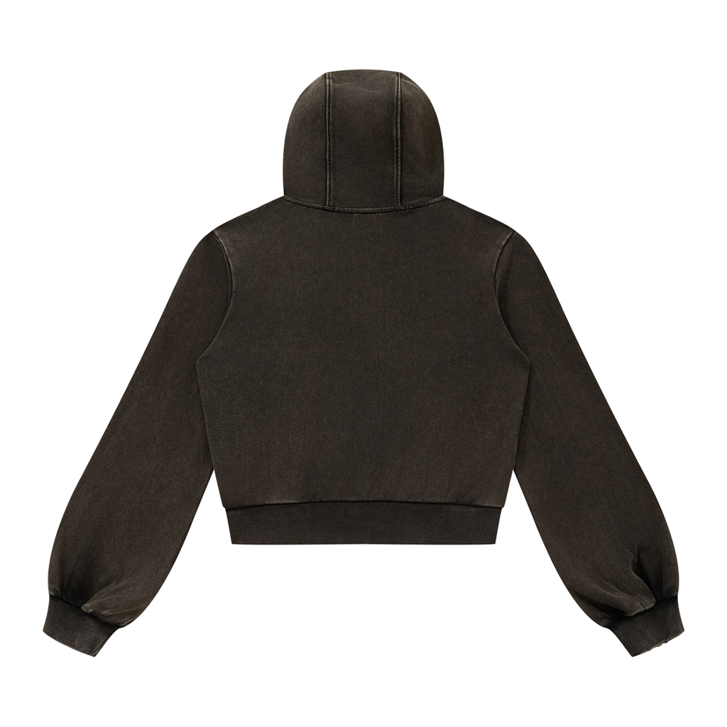 Kufic-Women’s Vintage Wash Full Zip Hoodie