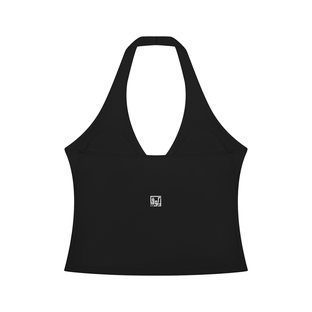 Kufic-Women’s Ruched Halter Yoga Tank Top