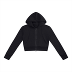 Kufic-Women’s Slim Crop Full Zip Hoodie