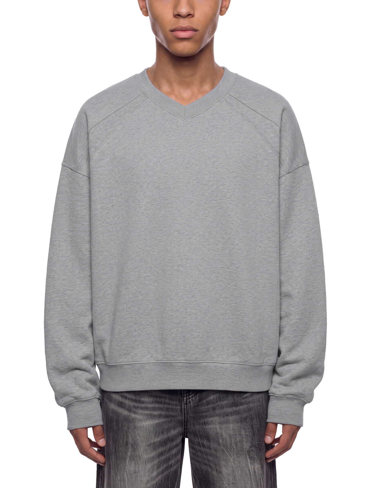 Kufic-Unisex Oversized V-Neck Sweatshirt