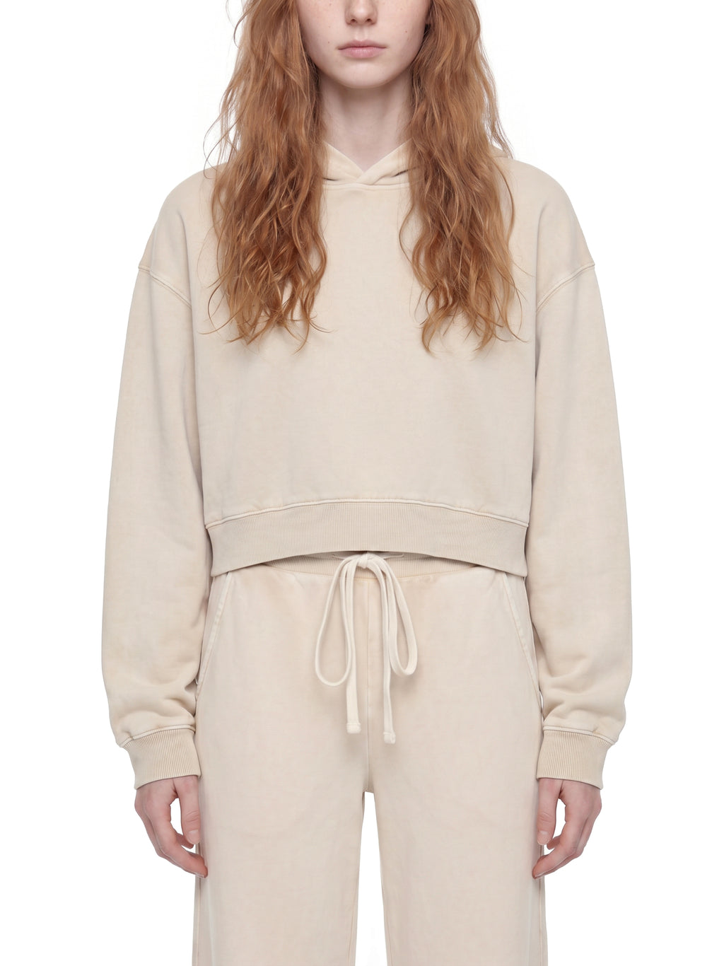 Kufic-Women’s Mineral Wash Cropped Hoodie