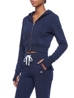 Kufic-Women’s Slim Crop Full Zip Hoodie