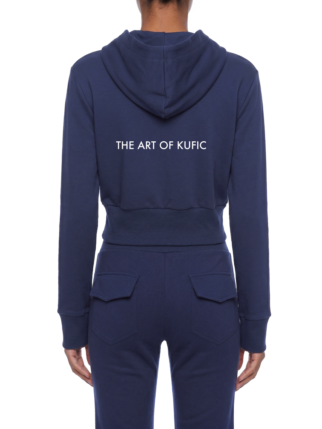 Kufic-Women’s Slim Crop Full Zip Hoodie