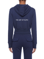 Kufic-Women’s Slim Crop Full Zip Hoodie