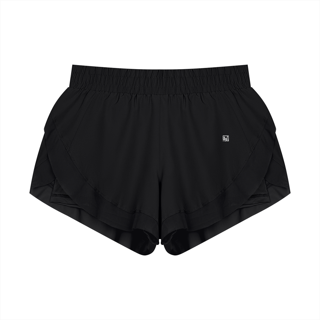 Kufic-Women's Paneled Yoga Shorts