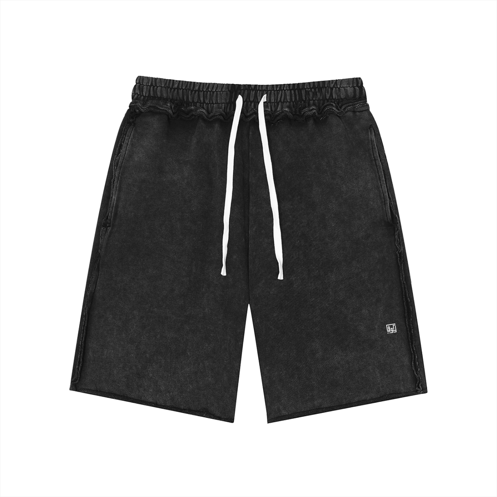 Kufic-Unisex Mineral Wash Raw Edge