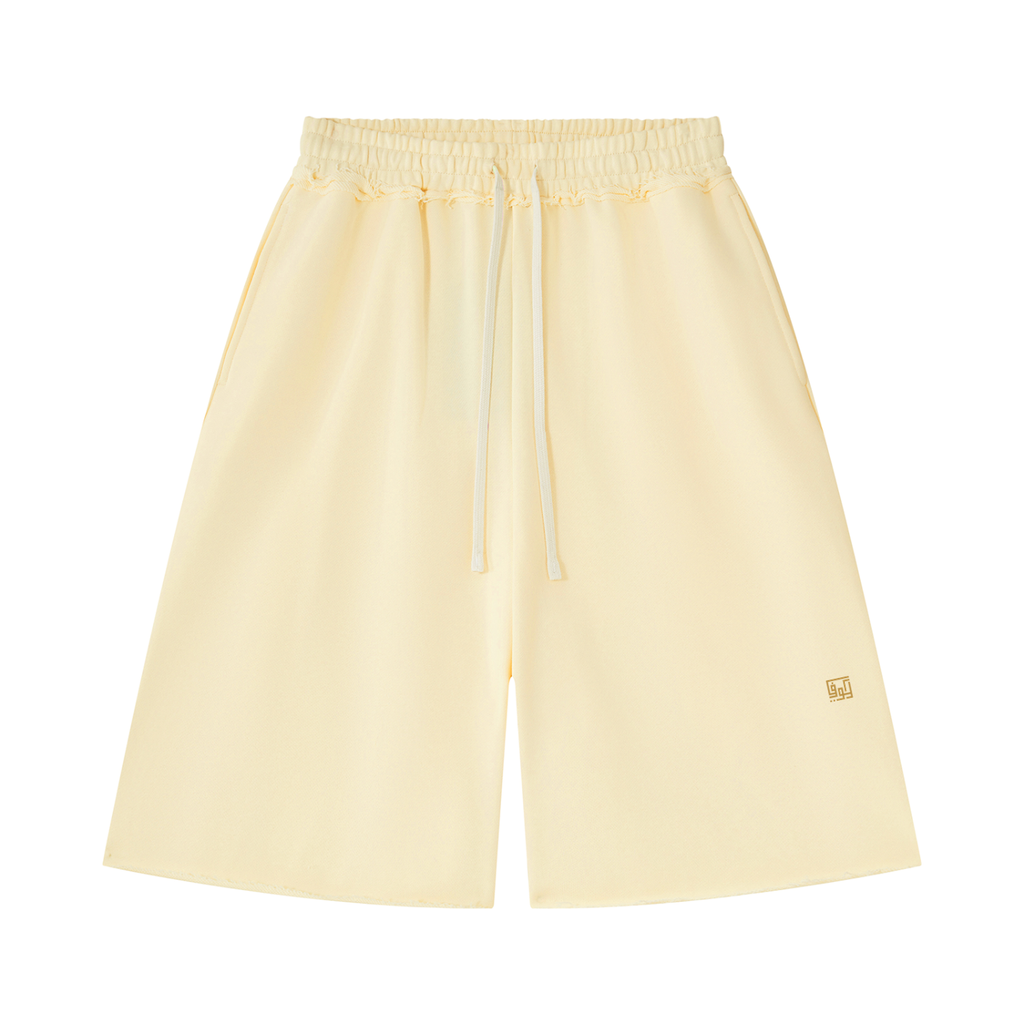 Kufic-Unisex Heavyweight Raw Edge Shorts