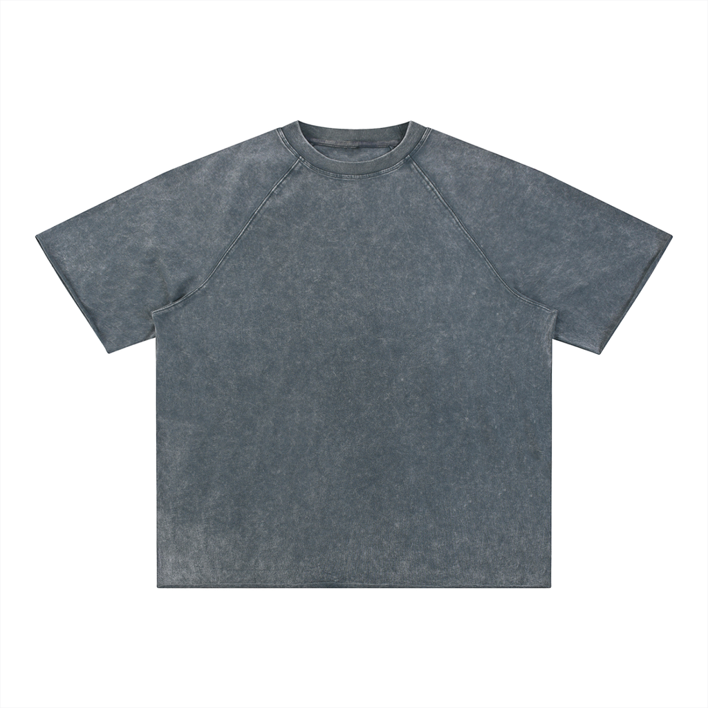 Kufic-Unisex Mineral Wash Raw Edge T-Shirt