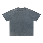 Kufic-Unisex Mineral Wash Raw Edge T-Shirt