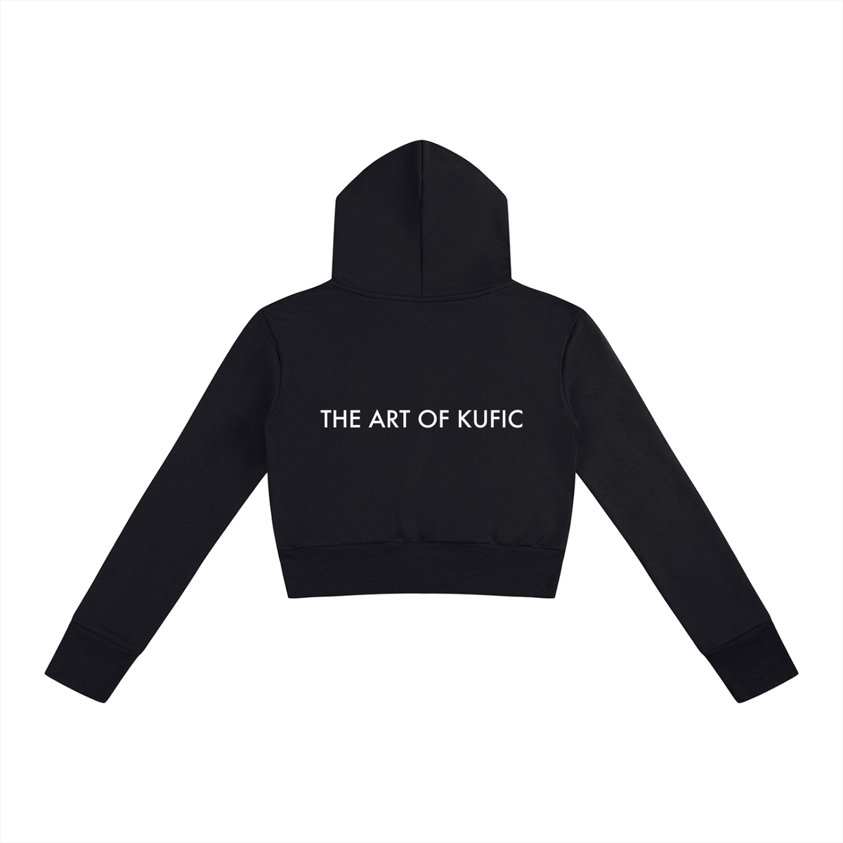 Kufic-Women’s Slim Crop Full Zip Hoodie