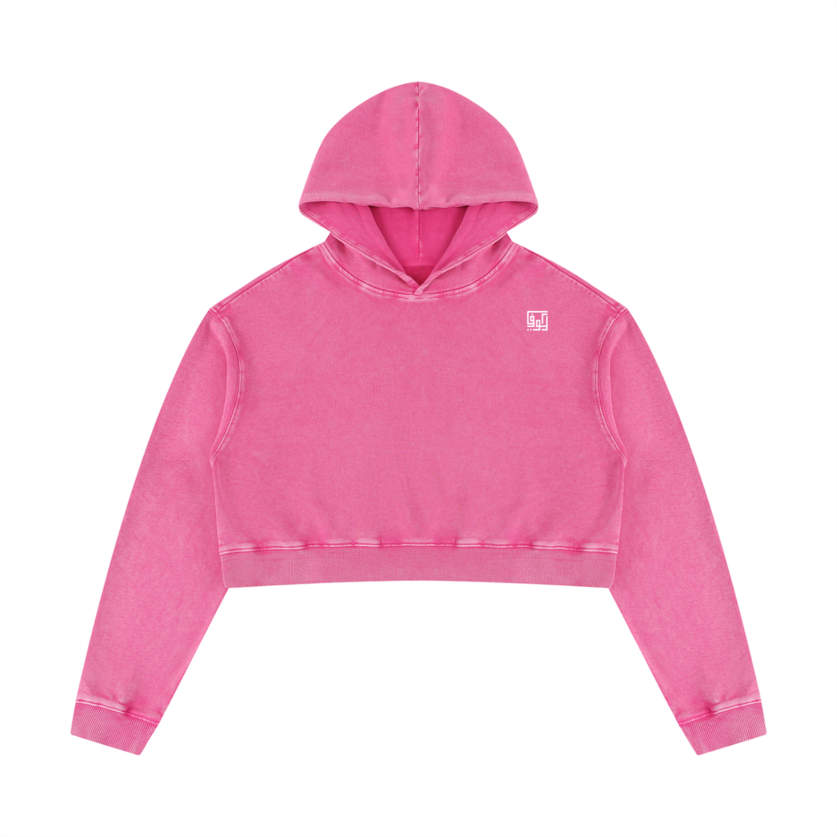 Kufic-Women’s Mineral Wash Cropped Hoodie
