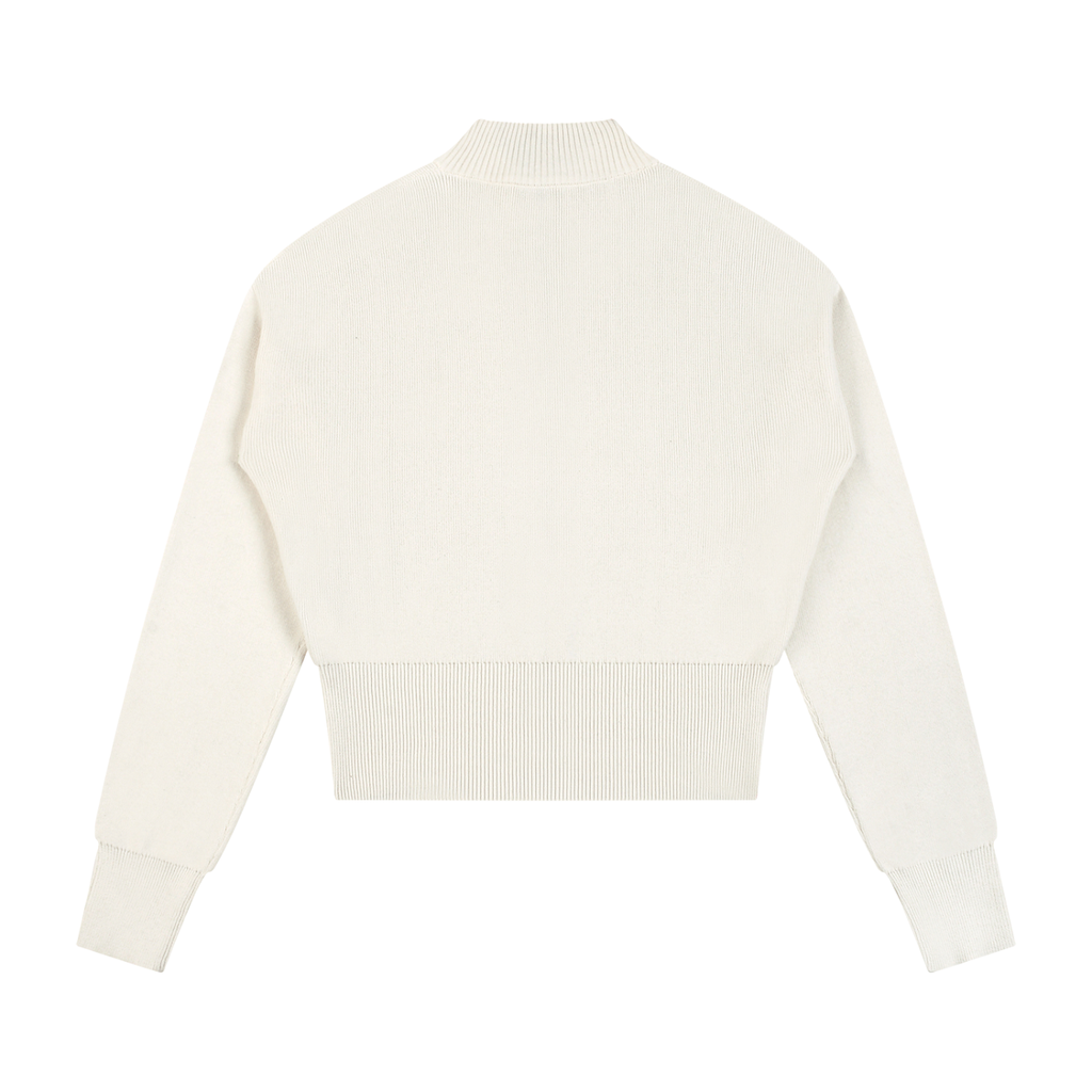 Kufic-Women’s Mock Neck Zip Up Cardigan