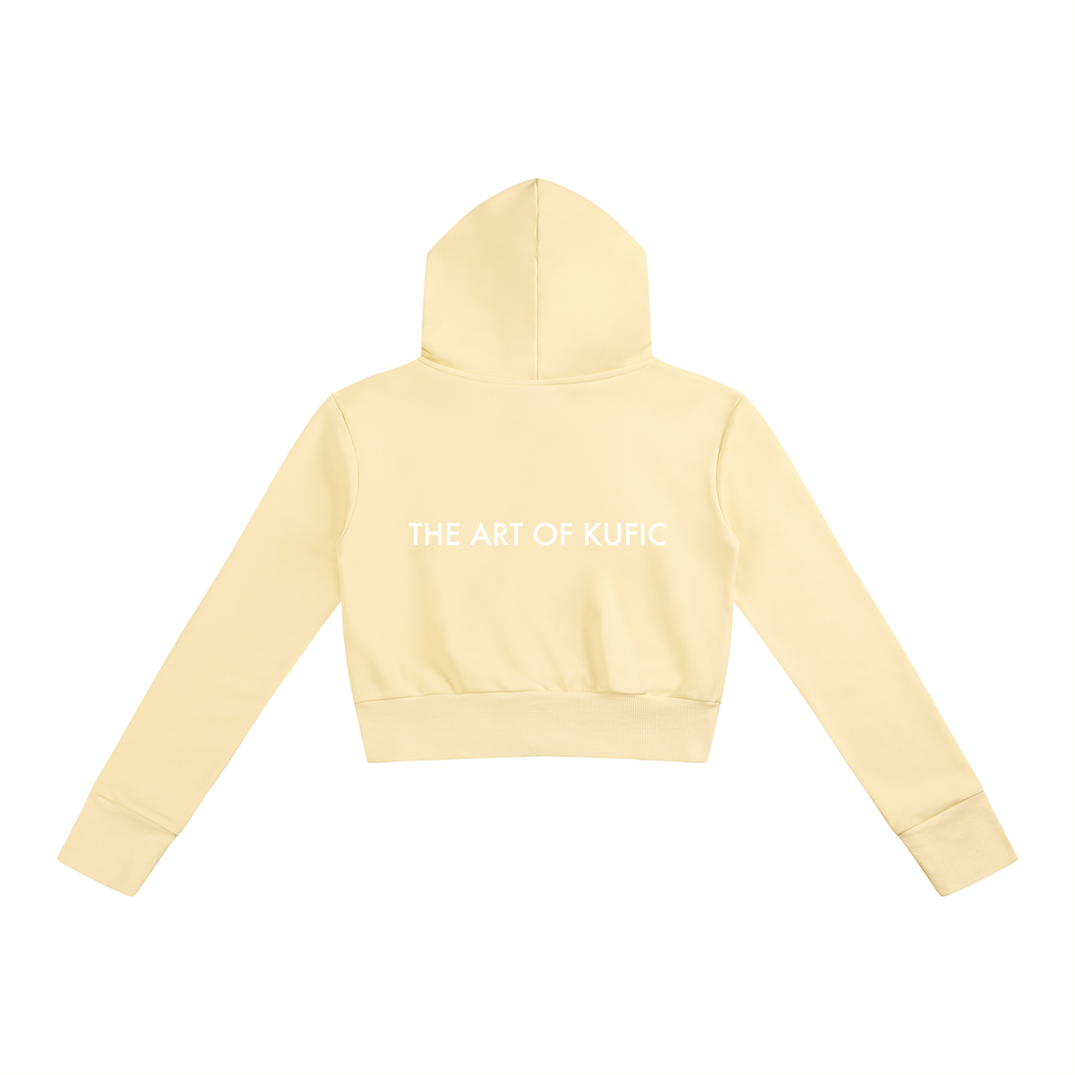 Kufic-Women’s Slim Crop Full Zip Hoodie