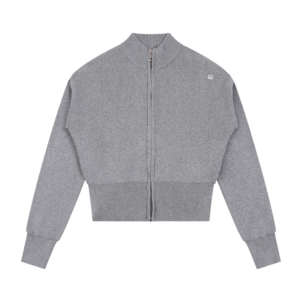 Kufic-Women’s Mock Neck Zip Up Cardigan
