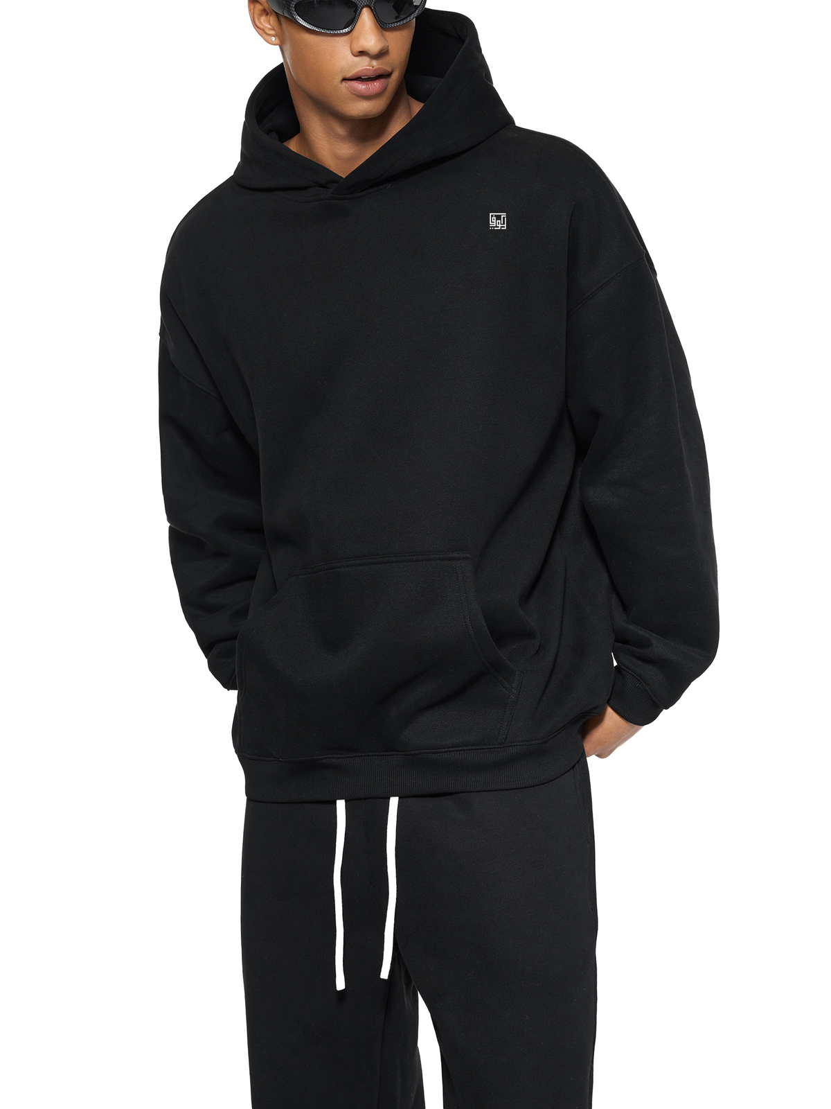 Kufic-Oversize Fleeced Hoodie