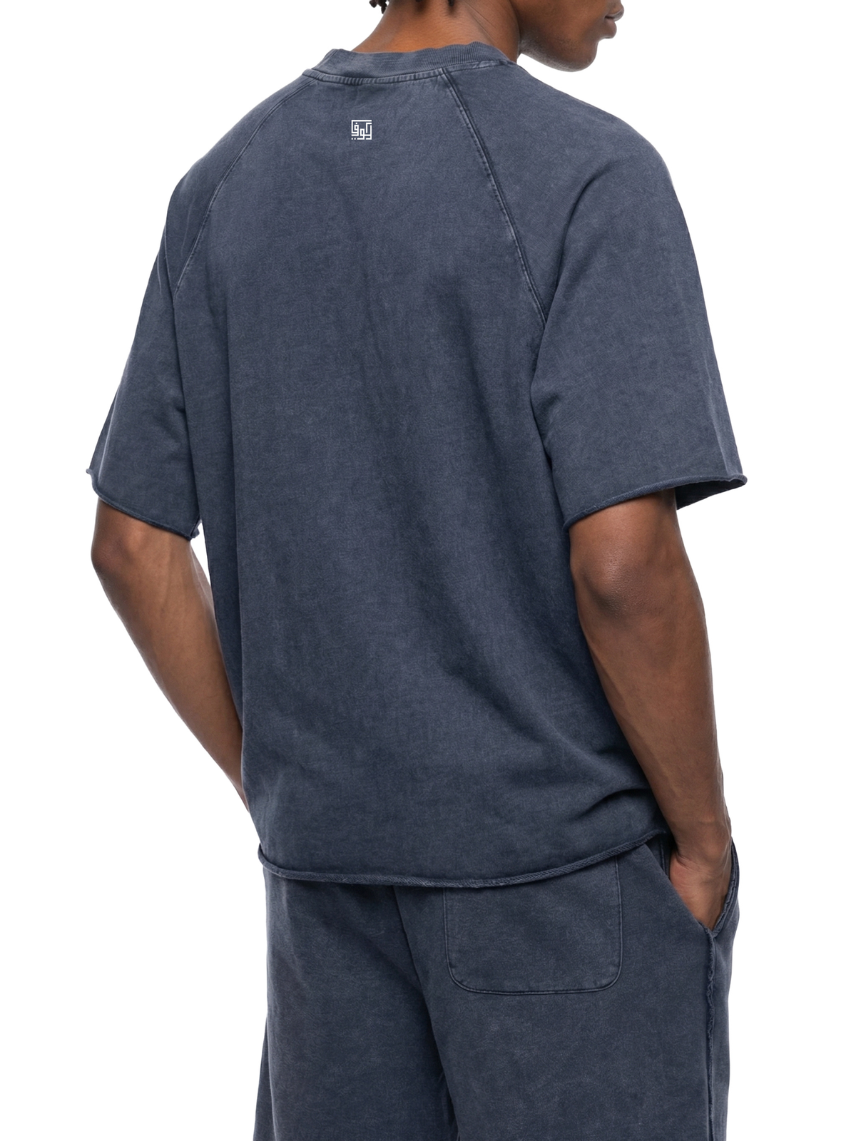 Kufic-Unisex Mineral Wash Raw Edge T-Shirt