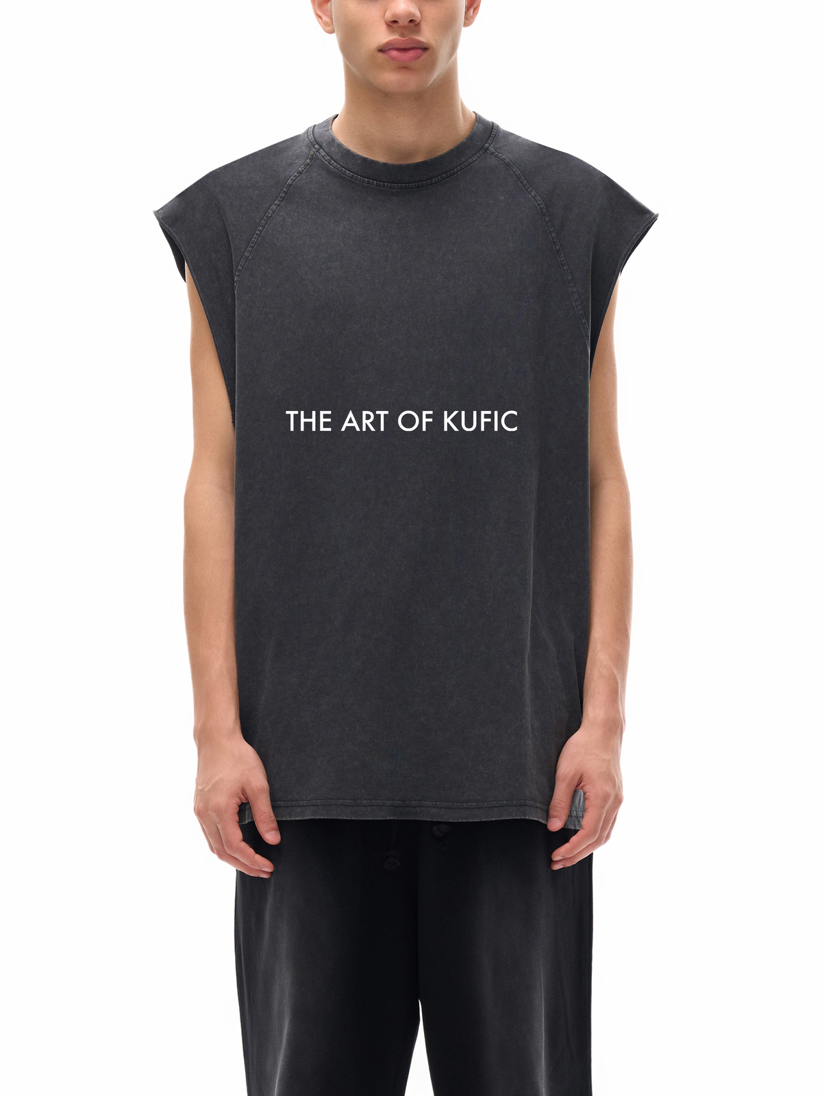 Kufic-Snow Washed Tank Top