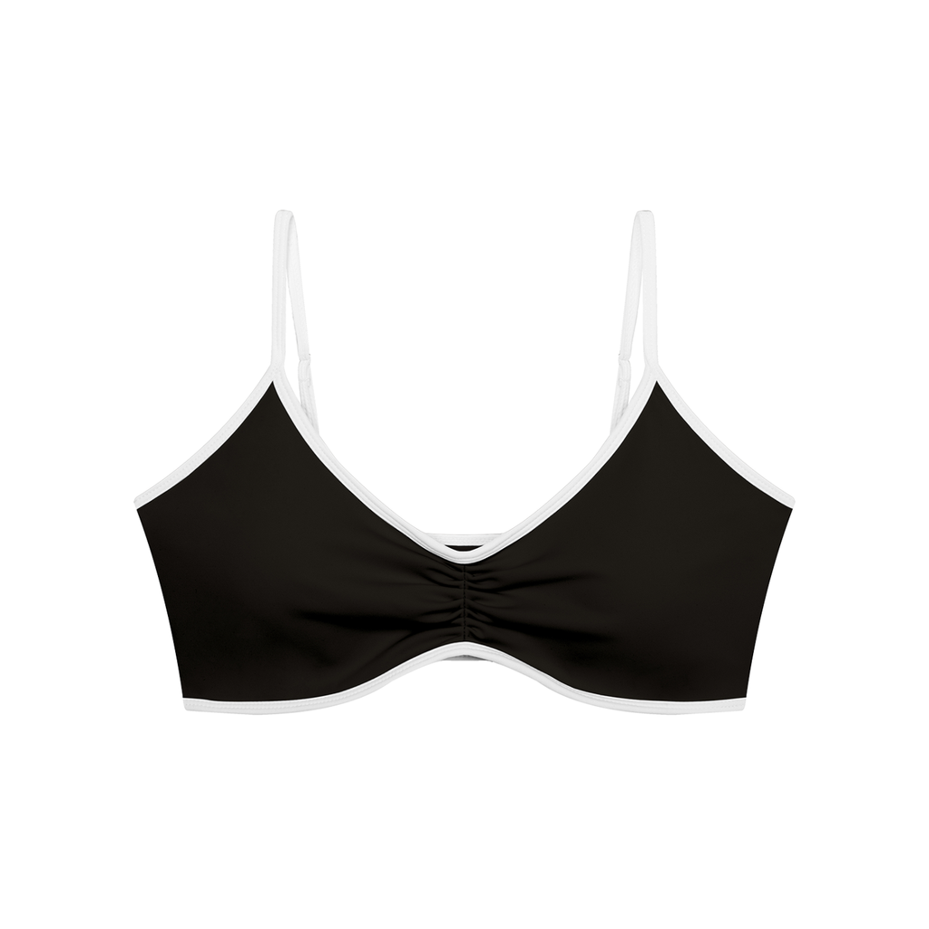 Kufic-Women's Color Block Ruched V-Neck Sports Bra