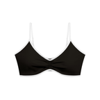 Kufic-Women's Color Block Ruched V-Neck Sports Bra
