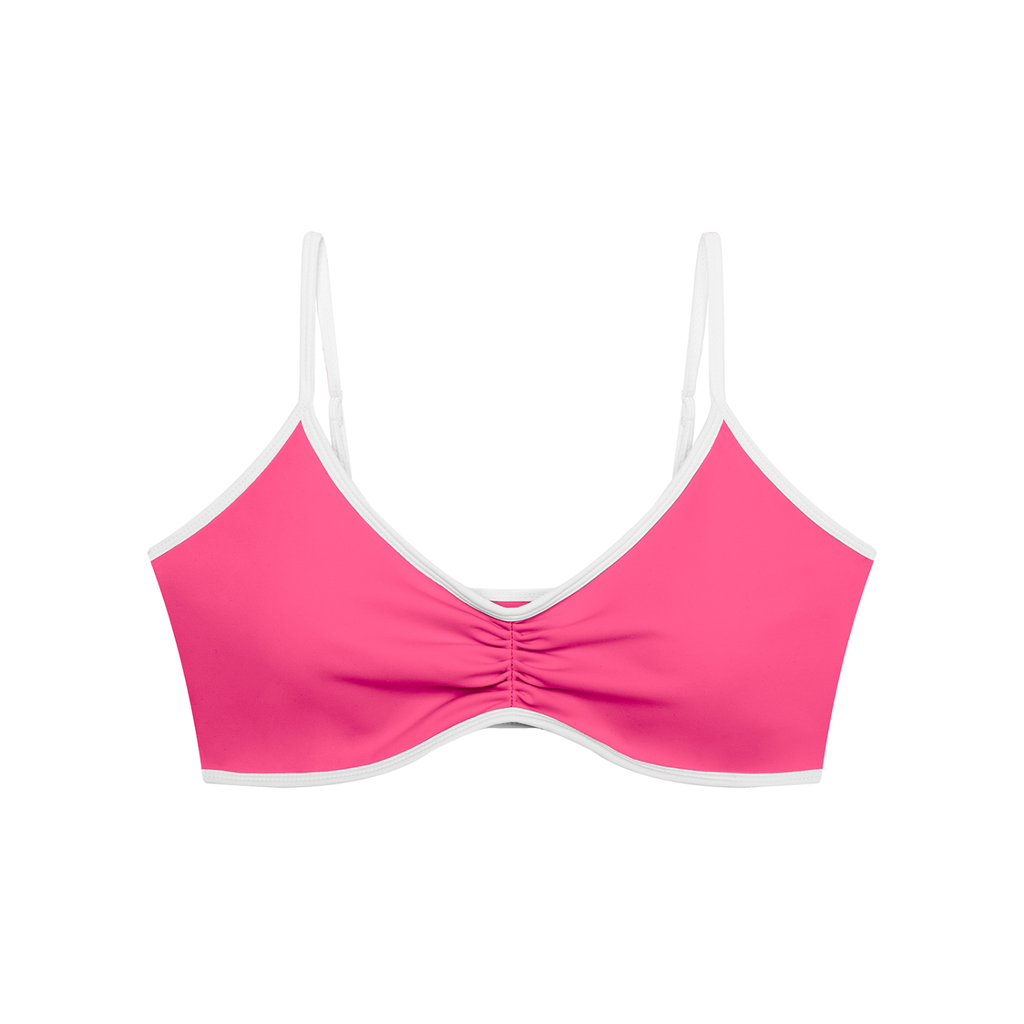 Kufic-Women's Color Block Ruched V-Neck Sports Bra