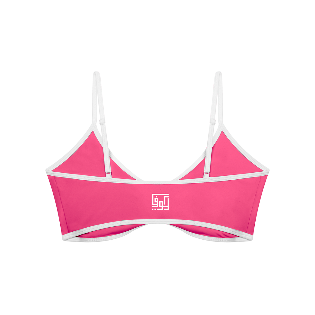Kufic-Women's Color Block Ruched V-Neck Sports Bra