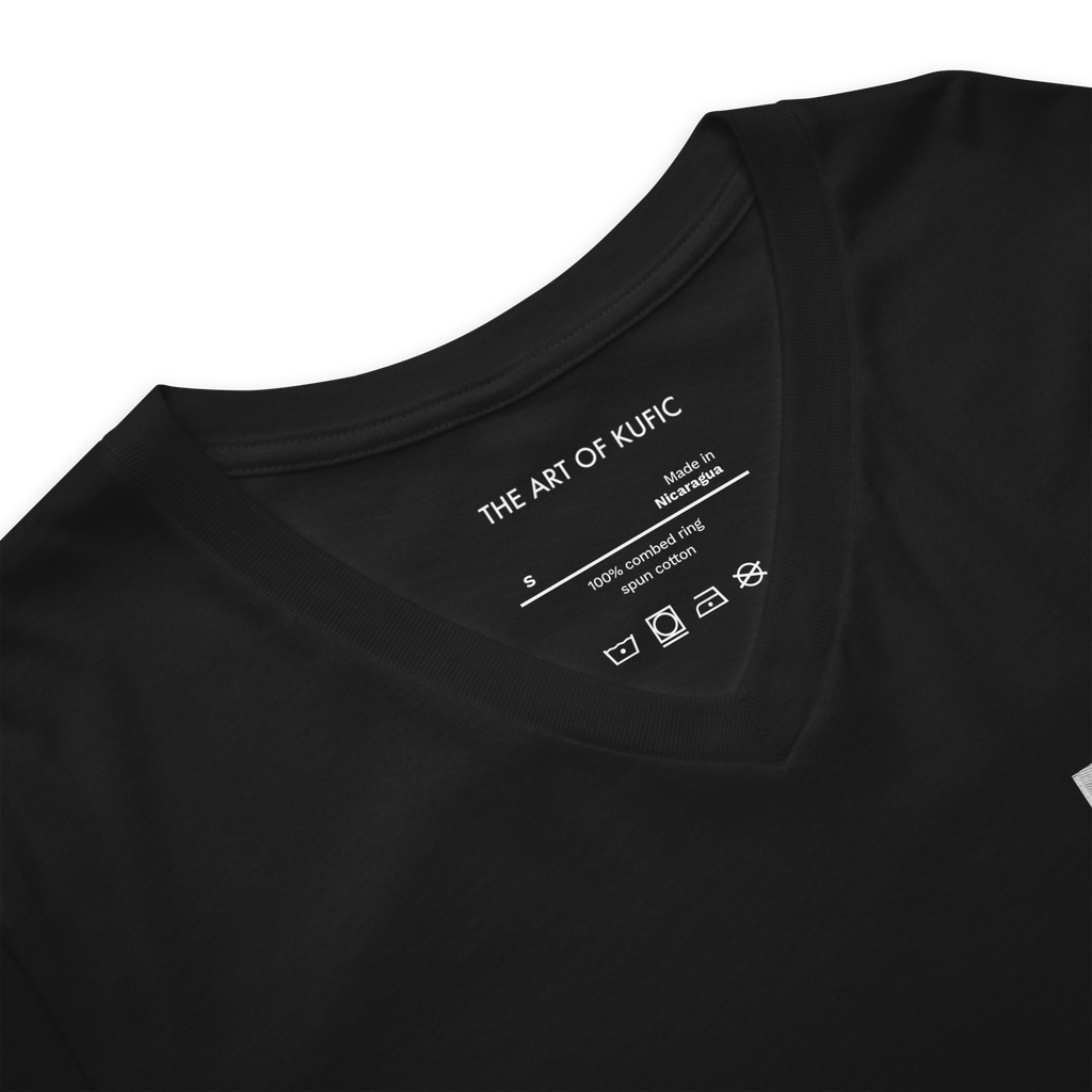 Kufic-Unisex Short Sleeve V-Neck T-Shirt